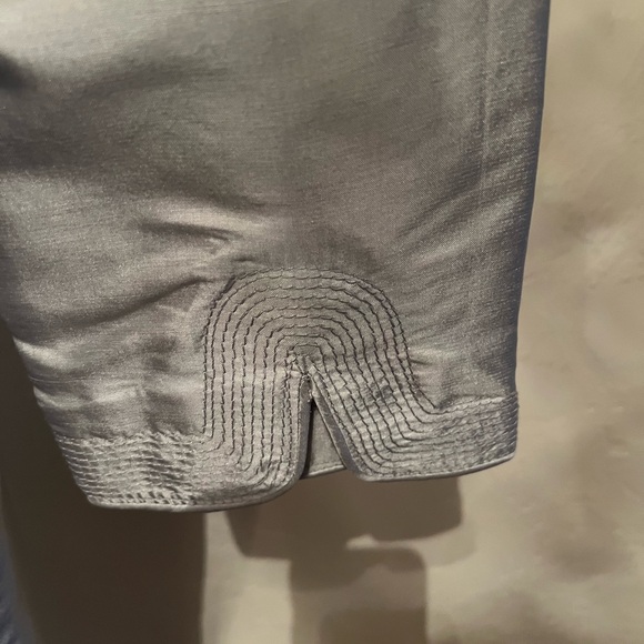 J. Crew Silver Silk Tunic Dress Size 8 NWT - Picture 4 of 12